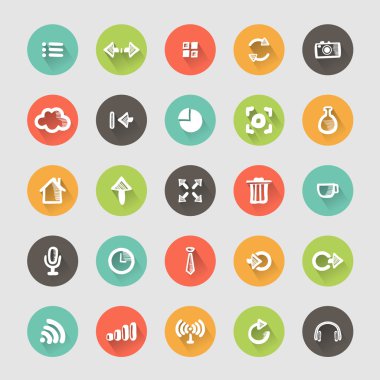 Site için simgeler çizimler