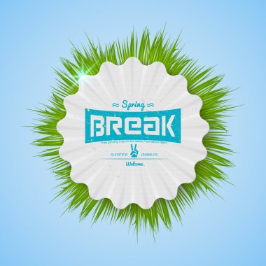 Festival Bahar tatili gerçekçi rozeti