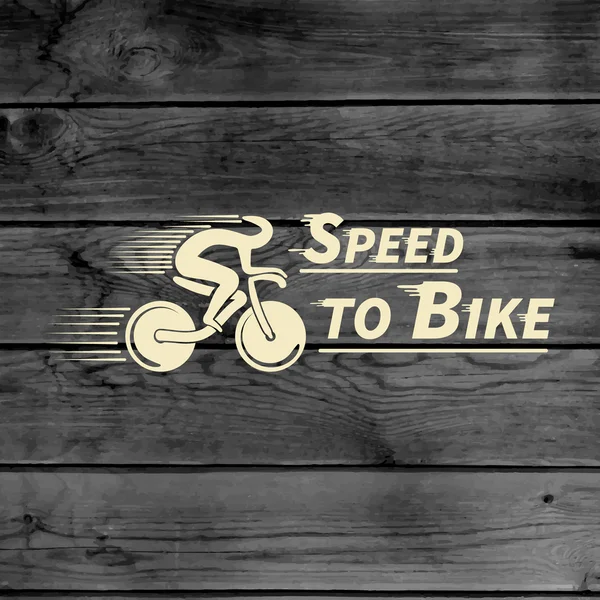 自転車のロゴのバッジやラベルを使用. — ストックベクタ
