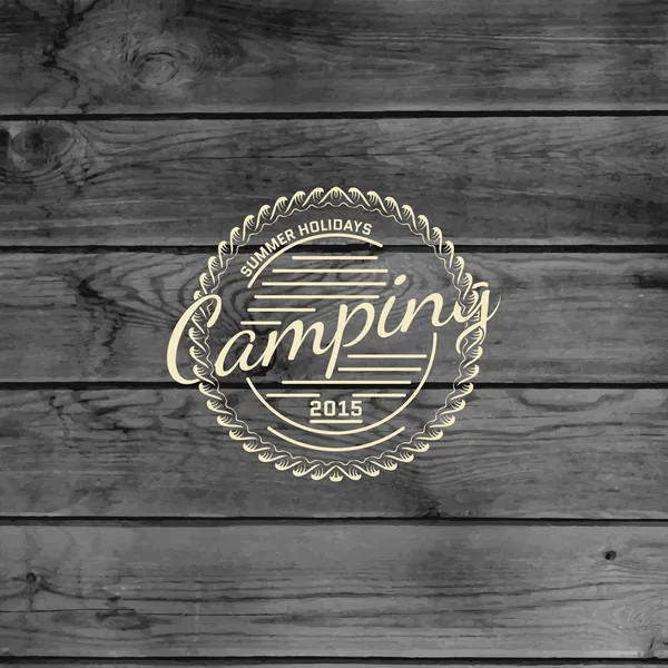 Insignias de campamento de verano logotipos y etiquetas para cualquier uso — Archivo Imágenes Vectoriales