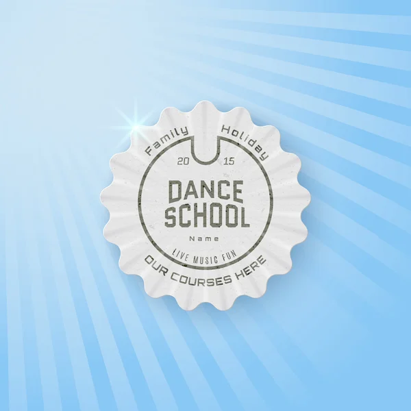 Logos et étiquettes des badges de l'École de danse pour tout usage — Image vectorielle