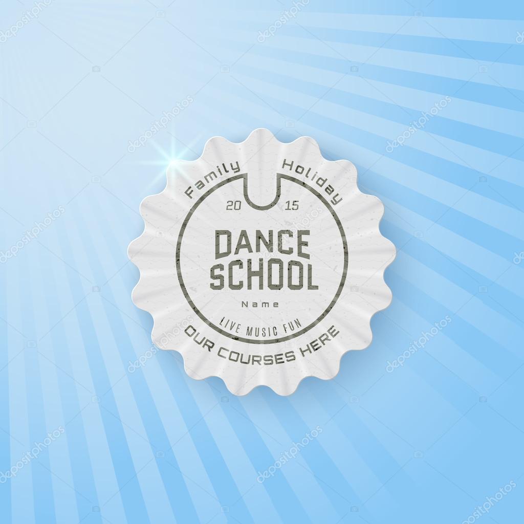 School of Dance badges logos and labels for any use. EPS10
