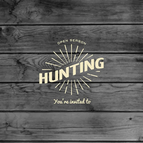 Hunting badges logos and labels — Stock Vector