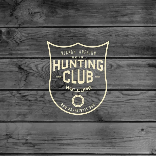 Hunting badges logos and labels — Stock Vector