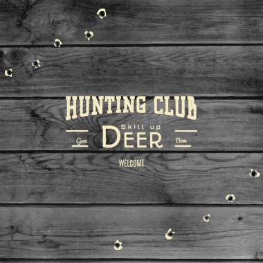 Avcılık rozetleri logolar ve etiketleri