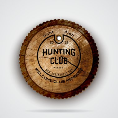 Avcılık rozetleri logolar ve etiketleri