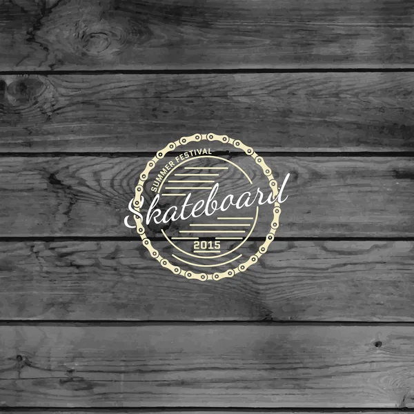 Skateboard-Abzeichen Logos und Etiketten — Stockvektor