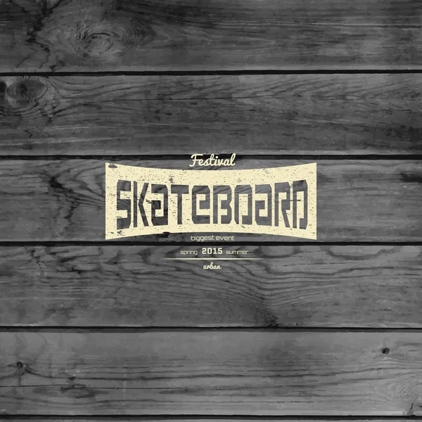 Skateboard-Abzeichen Logos und Etiketten — Stockvektor