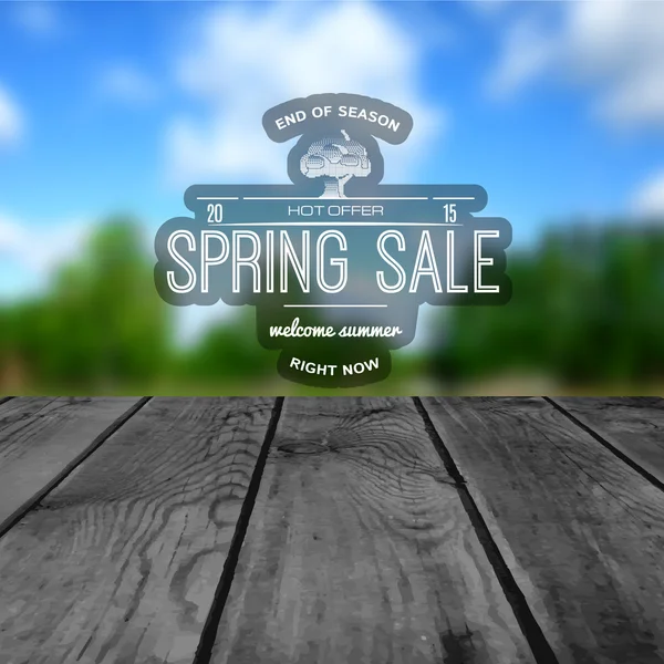 Spring sale badges logos and labels — Stock Vector