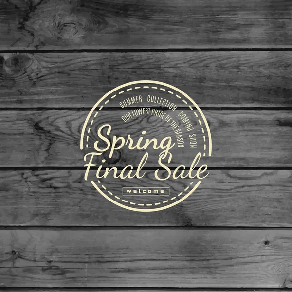 Spring sale badges logos and labels — Stock Vector