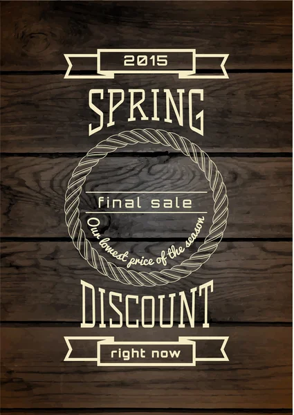 Spring sale badges logos and labels — Stock Vector