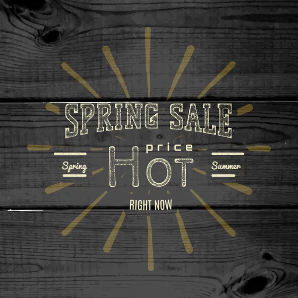 Spring sale badges logos and labels — Stock Vector