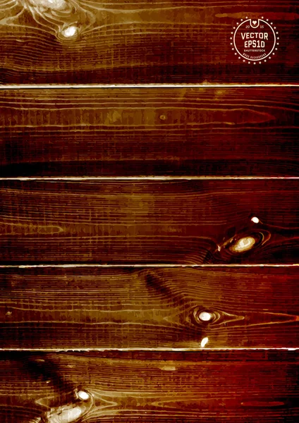 Natürliche dunkle Holzhintergrund — Stockvektor