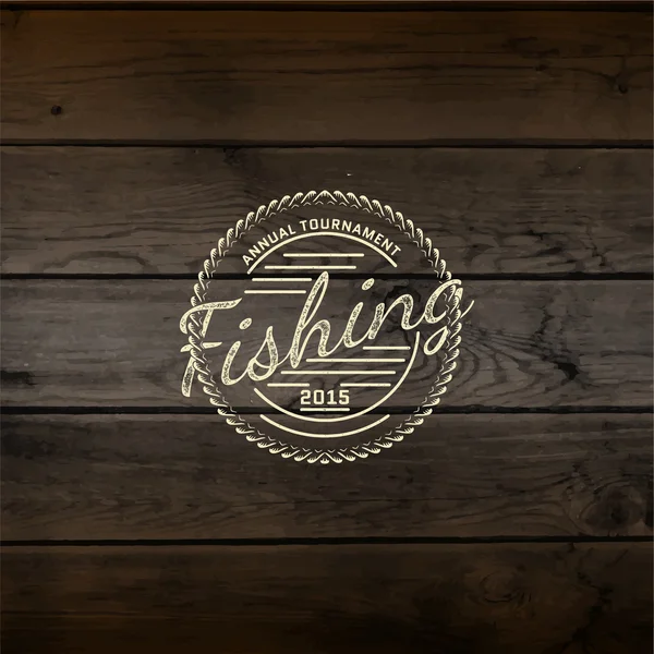 Fishing badges logos and labels — Stock Vector