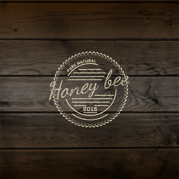 Honey badges logos and labels — Stock Vector