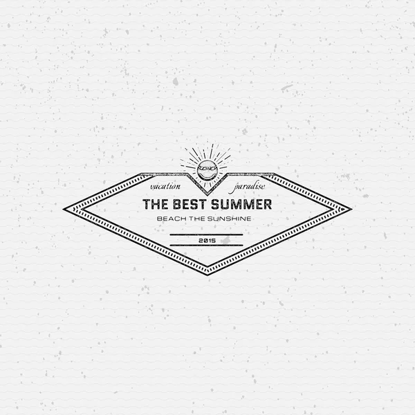 Sommar semester emblem logotyper och etiketter — Stock vektor