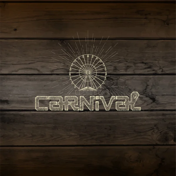 Carnaval insignias logotipos y etiquetas — Vector de stock