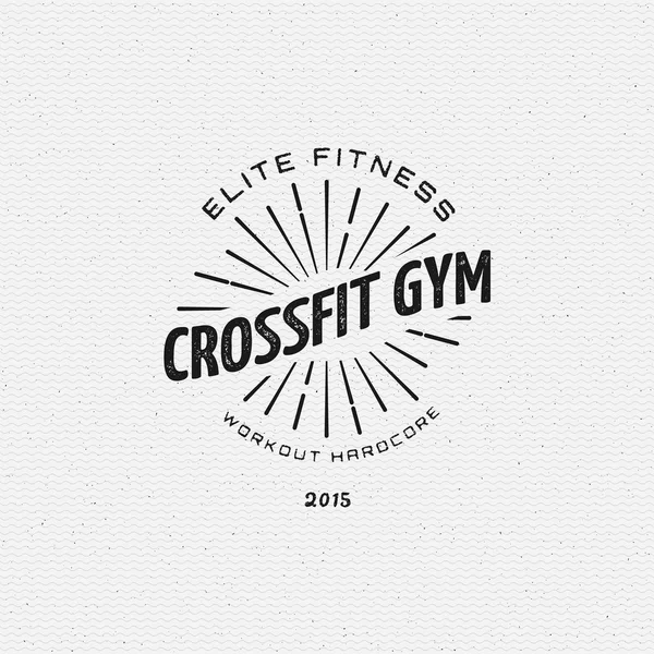 Crossfit バッジ ロゴとラベルの使用 — ストックベクタ