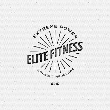 Fitness Spor logoları rozetleri ve herhangi bir kullanım için etiketleri