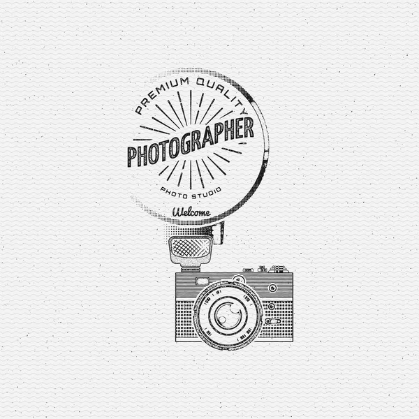 Fotografie logo badges van logo's en etiketten voor elk gebruik — Stockvector