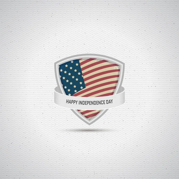 4 de julio Día de la Independencia USA distintivos logotipos y etiquetas para cualquier uso — Archivo Imágenes Vectoriales