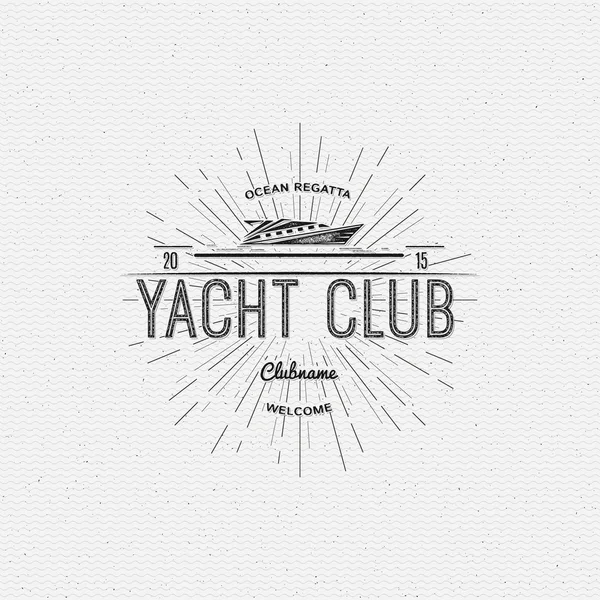 Insignias del club náutico logotipos y etiquetas para cualquier uso — Archivo Imágenes Vectoriales