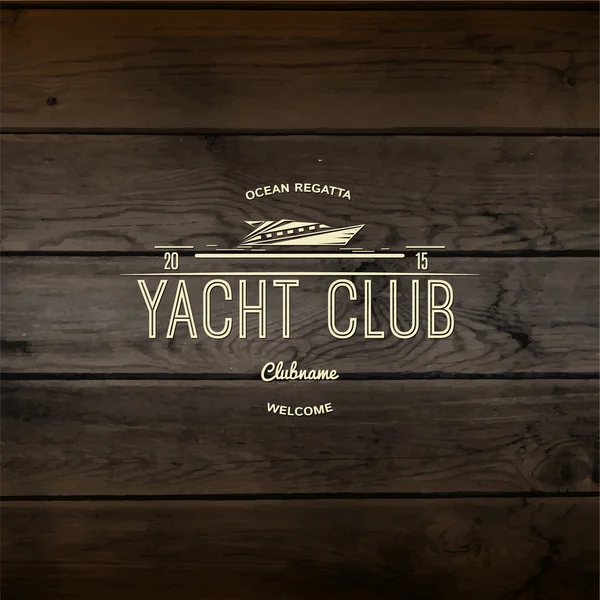 Yachtclub-Abzeichen Logos und Etiketten für jede Verwendung — Stockvektor
