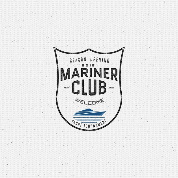 Mariner club badges logos and labels for any use — Stock Vector