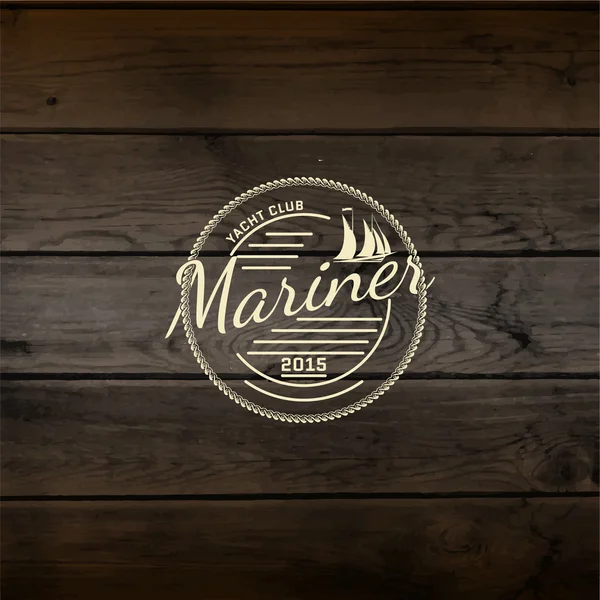Mariner club emblem logotyper och etiketter för användning — Stock vektor