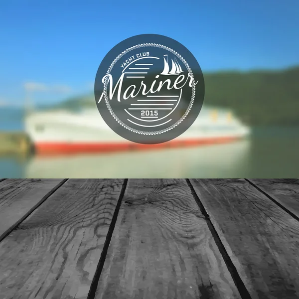 Mariner club emblem logotyper och etiketter för användning — Stock vektor