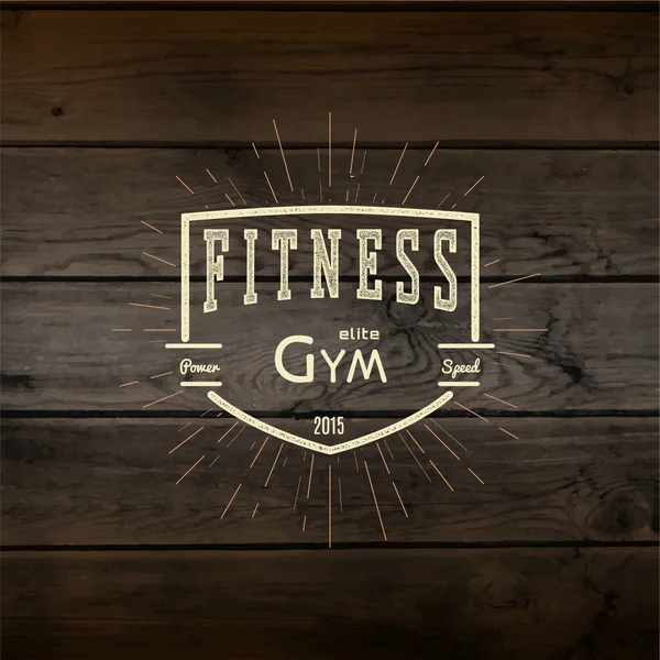 Fitness gym emblem logotyper och etiketter för användning — Stockfoto