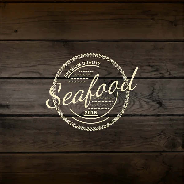 Meeresfrüchte-Abzeichen Logos und Etiketten für jede Verwendung — Stockfoto
