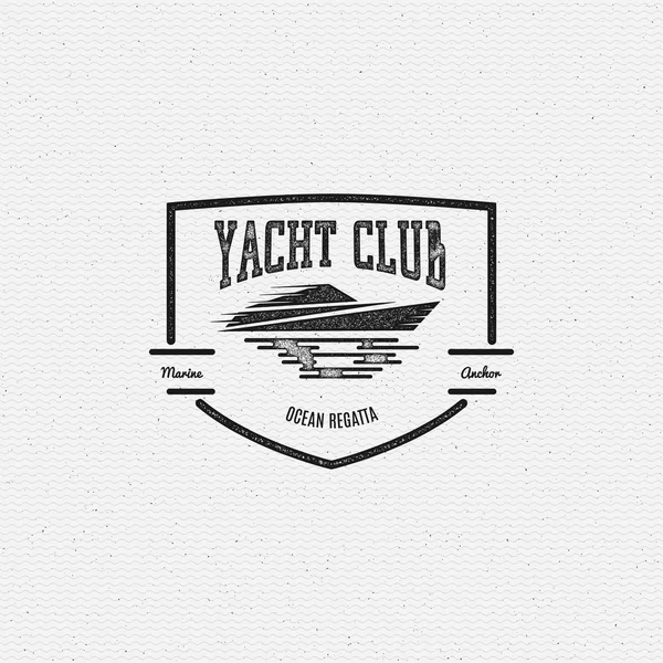 Yacht club badges logos and labels for any use — Stock Photo, Image