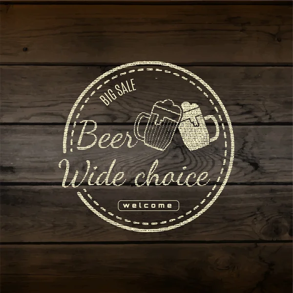 Logos et étiquettes des badges de bière pour toute utilisation — Image vectorielle