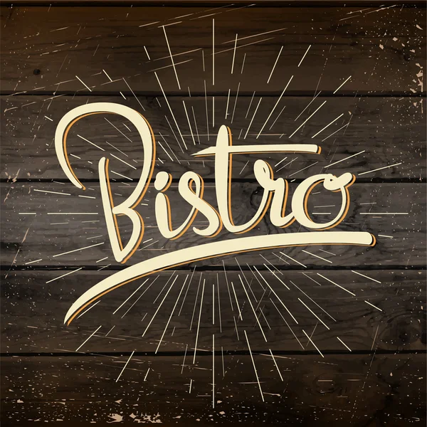 Bistro badges logos and labels for any use — Stock Vector