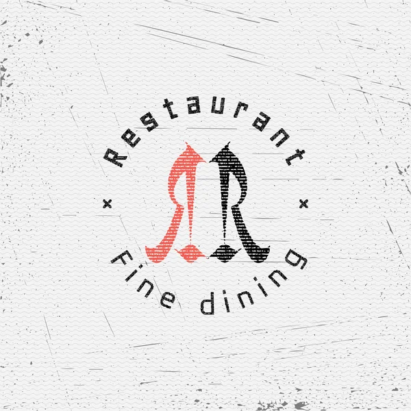 Insignias del restaurante logotipos y etiquetas para cualquier uso — Vector de stock