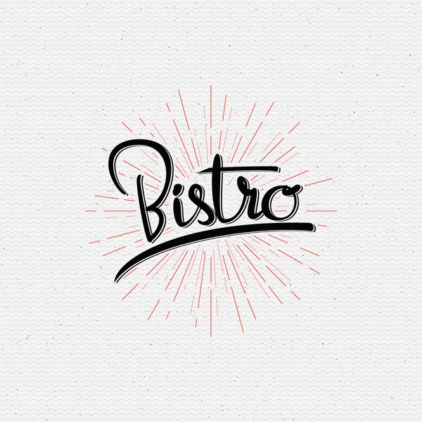 ビストロ バッジ ロゴとラベルの使用 — ストックベクタ