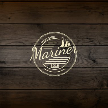 Mariner kulübü logoları rozetleri ve herhangi bir kullanım için etiketleri