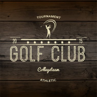 Golf logolar rozetleri ve herhangi bir kullanım için etiketleri