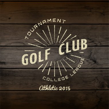 Golf logolar rozetleri ve herhangi bir kullanım için etiketleri