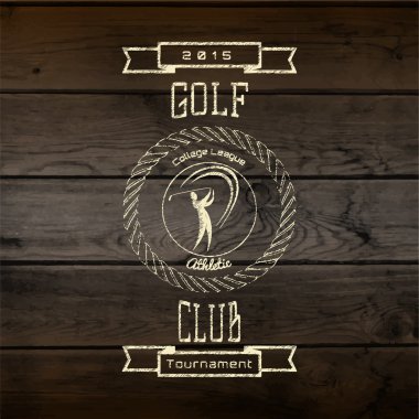 Golf logolar rozetleri ve herhangi bir kullanım için etiketleri
