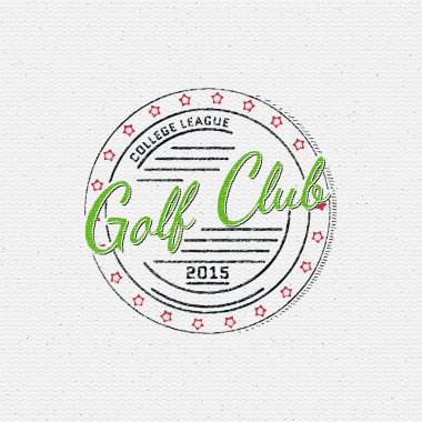 Golf logolar rozetleri ve herhangi bir kullanım için etiketleri