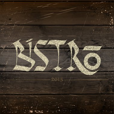 Bistro logolar rozetleri ve herhangi bir kullanım için etiketleri
