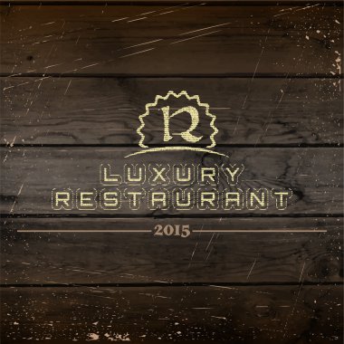 Restoran logolar rozetleri ve herhangi bir kullanım için etiketleri