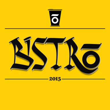 Bistro logolar rozetleri ve herhangi bir kullanım için etiketleri