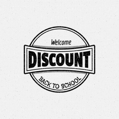 Okula geri logolar rozetleri ve herhangi bir kullanım için etiketleri