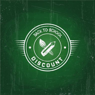 Okula geri logolar rozetleri ve herhangi bir kullanım için etiketleri