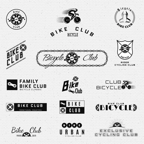自行车徽章标志和标签的任何使用. — 图库矢量图片