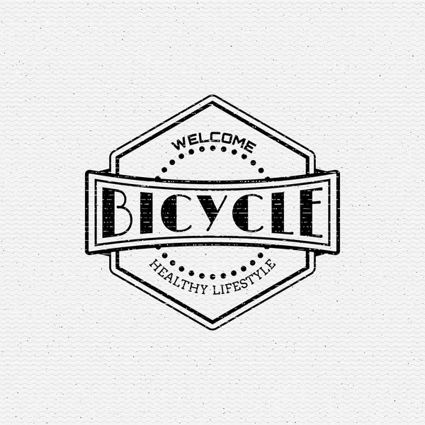 自転車のロゴのバッジやラベルを使用. — ストックベクタ