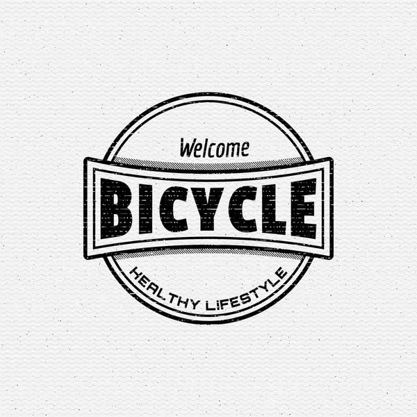 Bisiklet logolar rozetleri ve herhangi bir kullanım için etiketleri. — Stok Vektör
